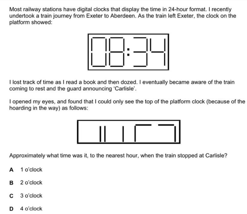 Solved Most railway stations have digital clocks that