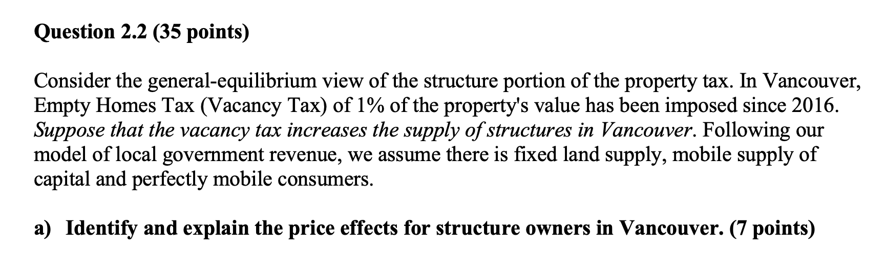 Solved Question 2.2 (35 points) Consider the