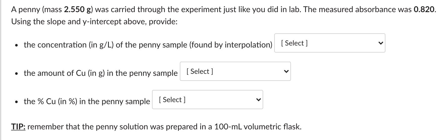 Solved A student weighed their penny (mass = 2.499 g) and