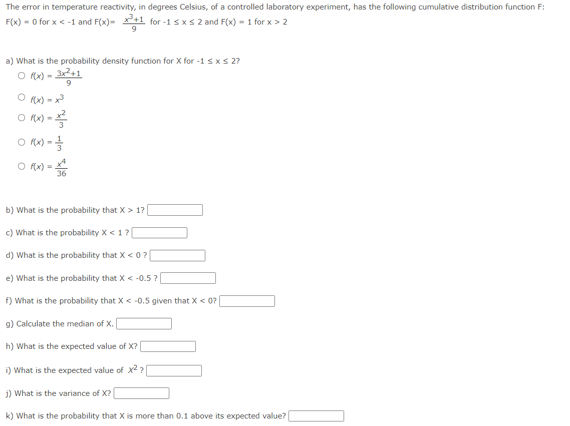 Solved The error in temperature reactivity, in degrees