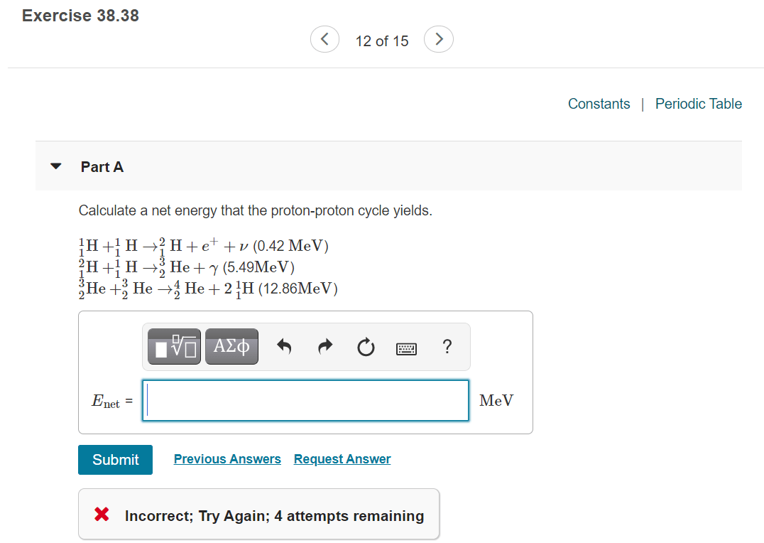 Solved Exercise 38.38 Constants Periodic Tab...