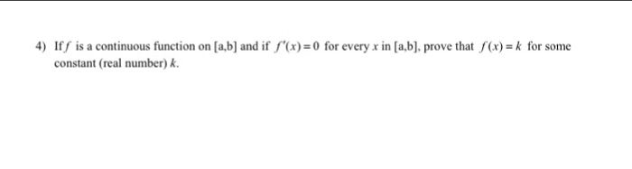 Solved If F Is A Continuous Function On [a, B] And If F'(...