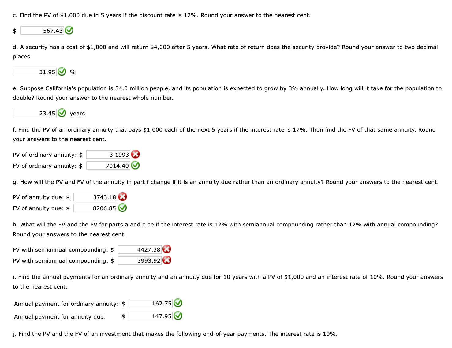Solved c. Find the PV of 1,000 due in 5 years if the