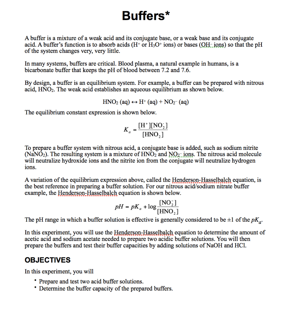 Solved Buffer Lab Experiment please fill in the table on