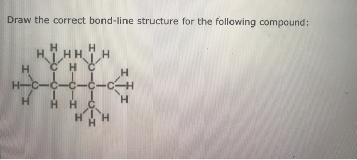 Solved Draw the correct bondline structure for the