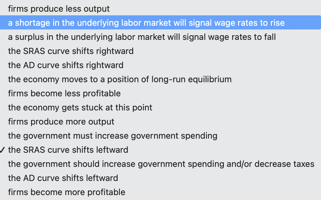 Solved If a macroeconomic shock occurs that throws the