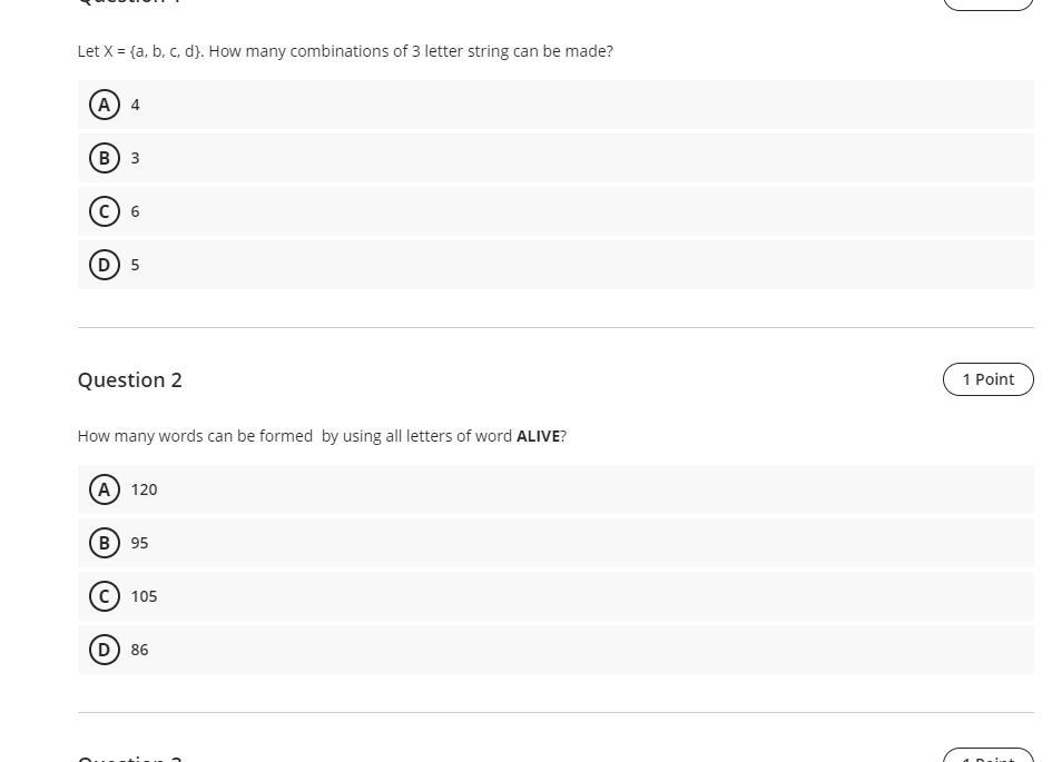 Solved Let X = {a,b,c,d). How many combinations of 3 letter | Chegg.com