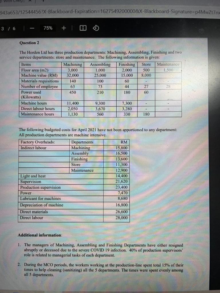 Prepare an Overhead Cost Analysis sheet after the | Chegg.com