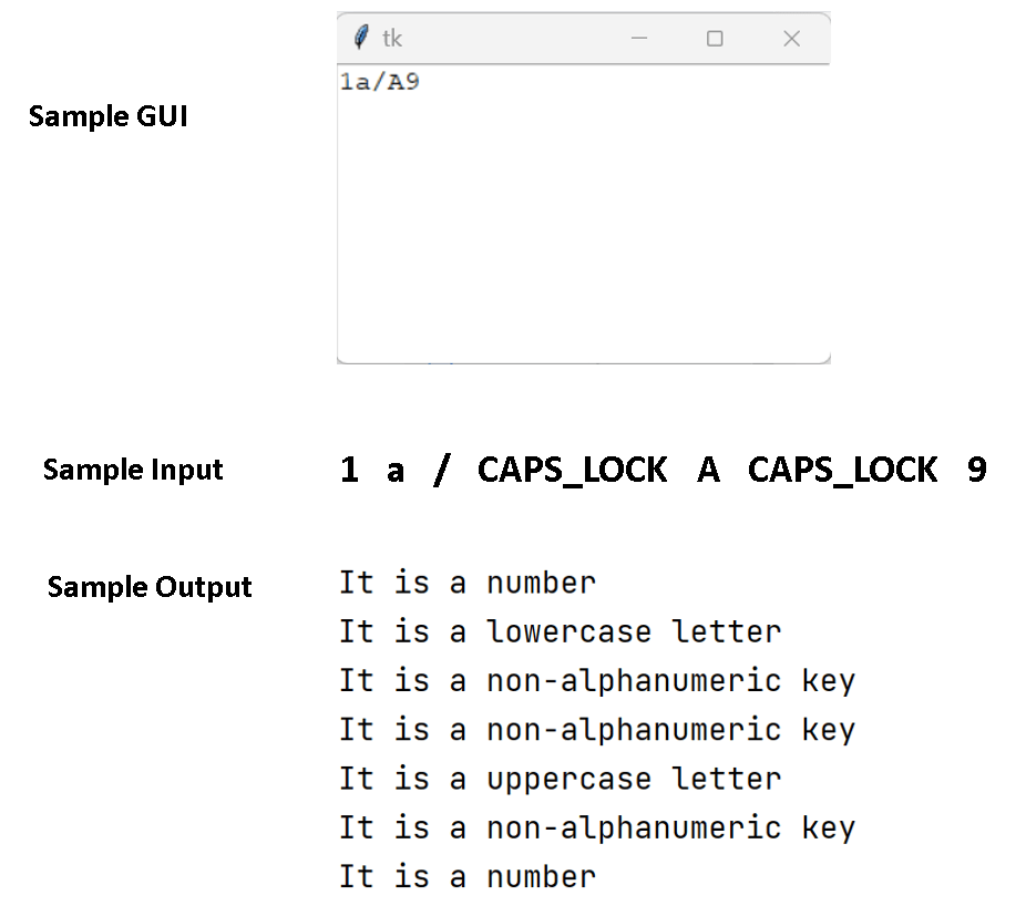 Solved Create a tkinter Text Widget and bind key press