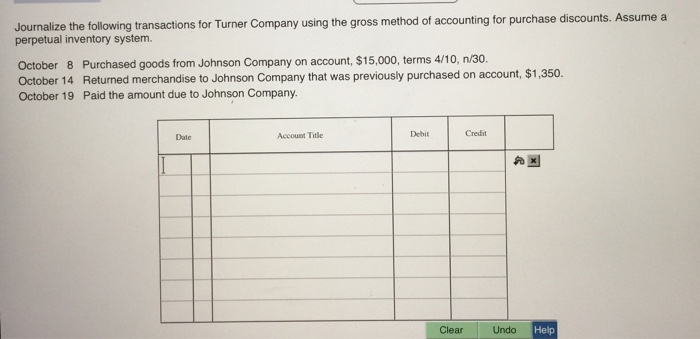 Solved Journalize The Following Transactions For Turner C...