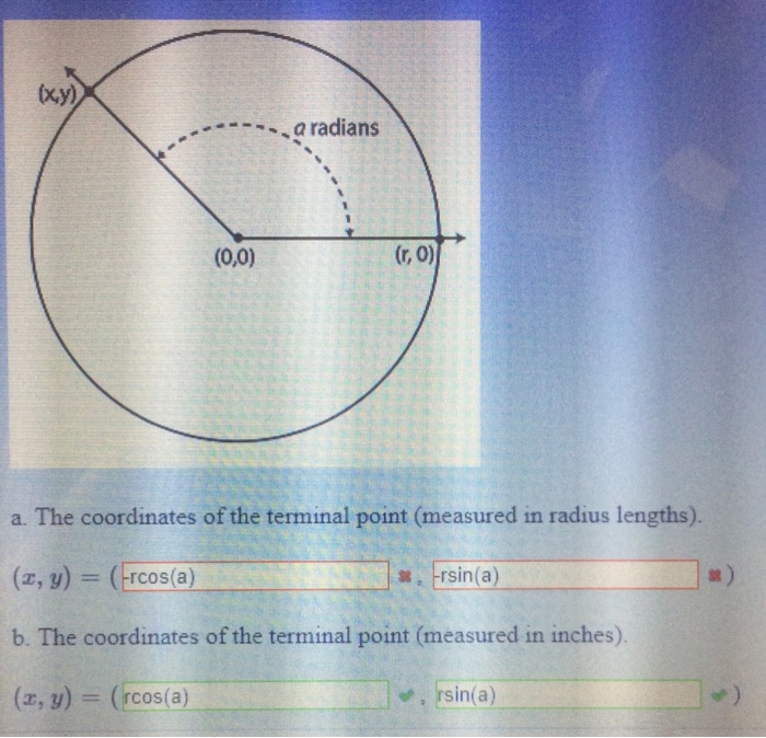 Solved Suppose An Angle Has A Measure Of A Radians (swept...