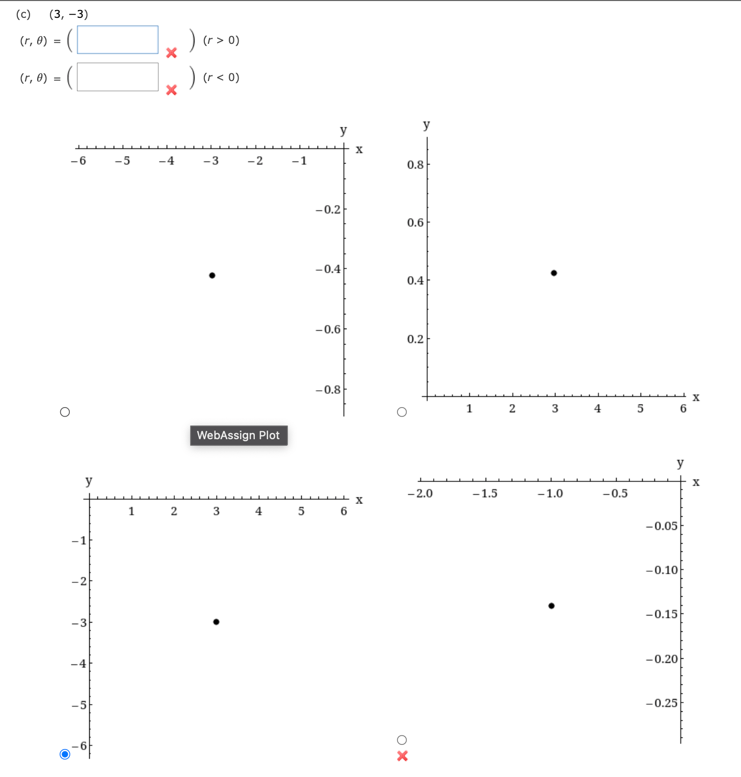 Solved Find two other pairs of polar coordinates of the | Chegg.com