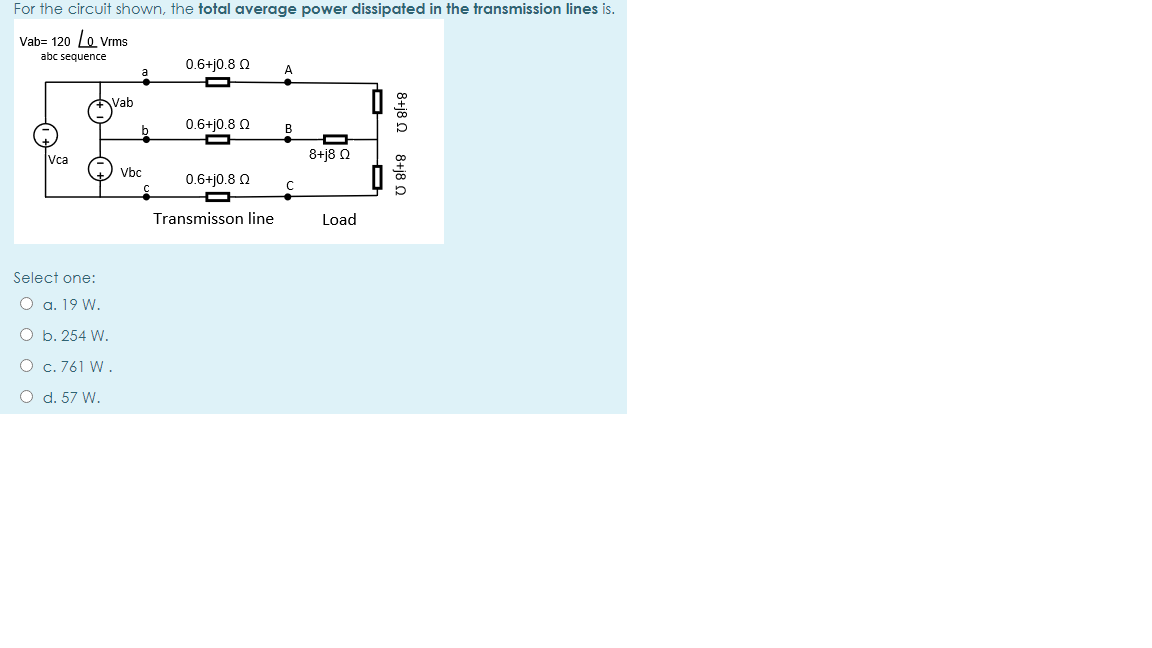 What Is The Average Power In Kilowatts Dissipated This