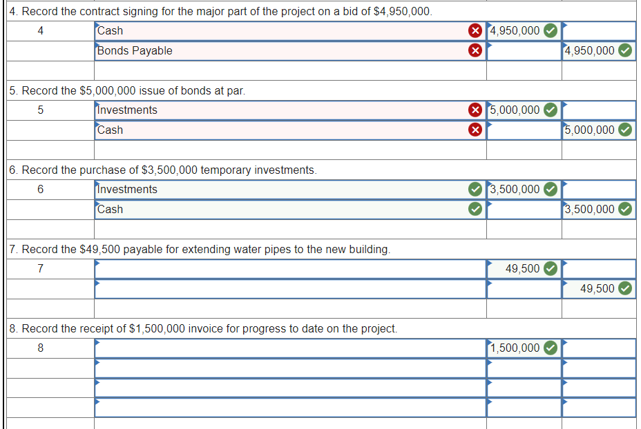 Solved Exercise 526 (Static) Capital Projects Transactions