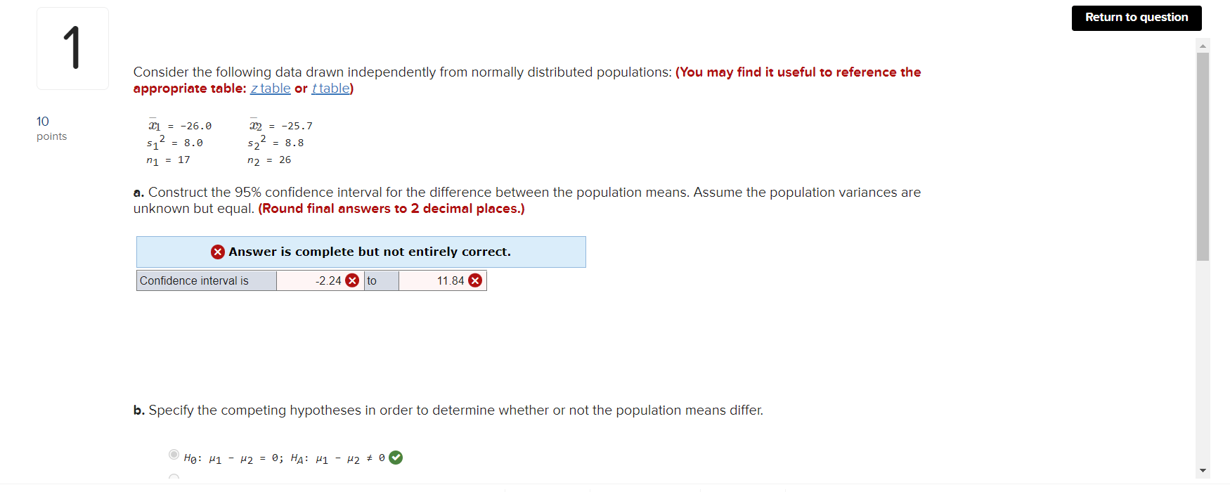 Solved Consider the following data drawn independently from