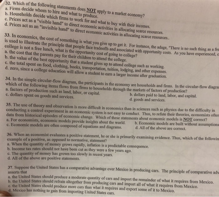 In The Circular Flow Diagram Which Of The Following Items Does Not Flow