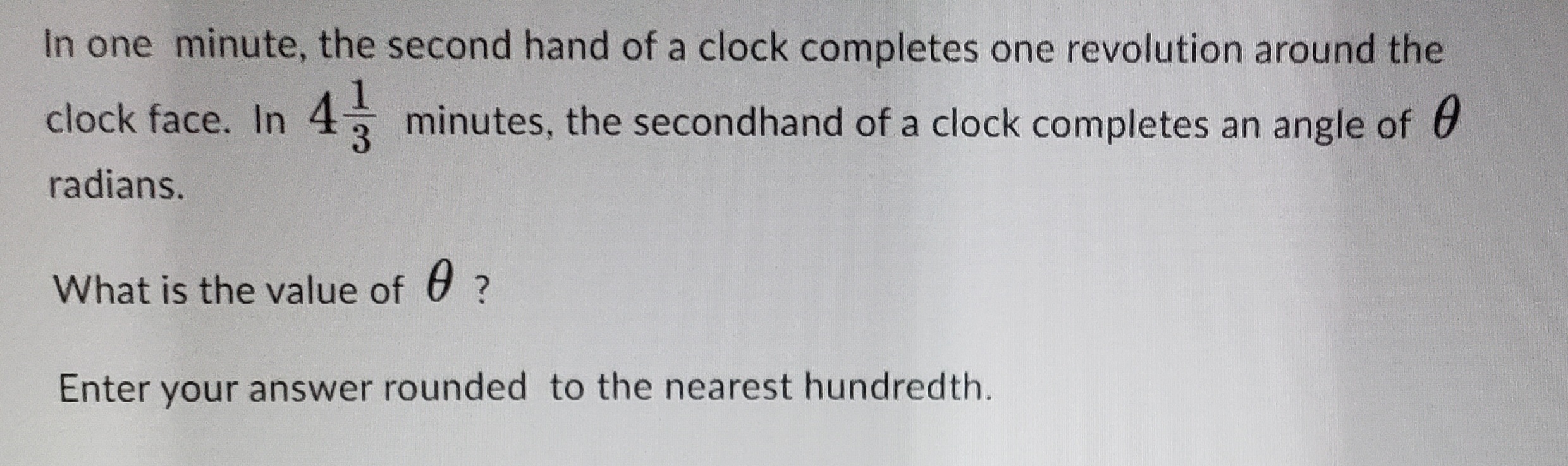 Solved In one minute, the second hand of a clock completes