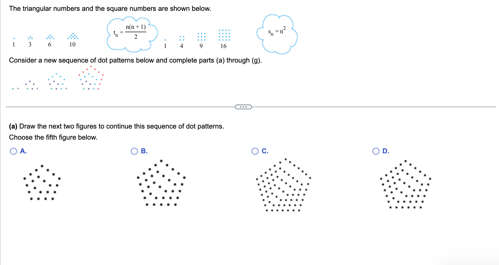 Solved The triangular numbers and the square numbers are