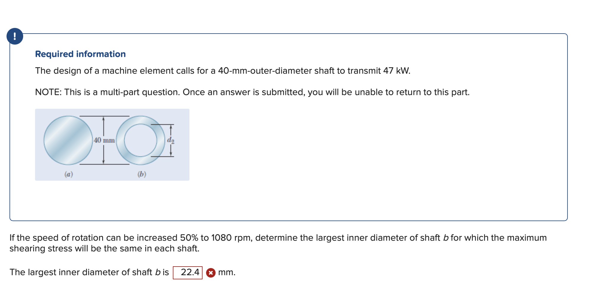 Solved Required information The design of a machine element