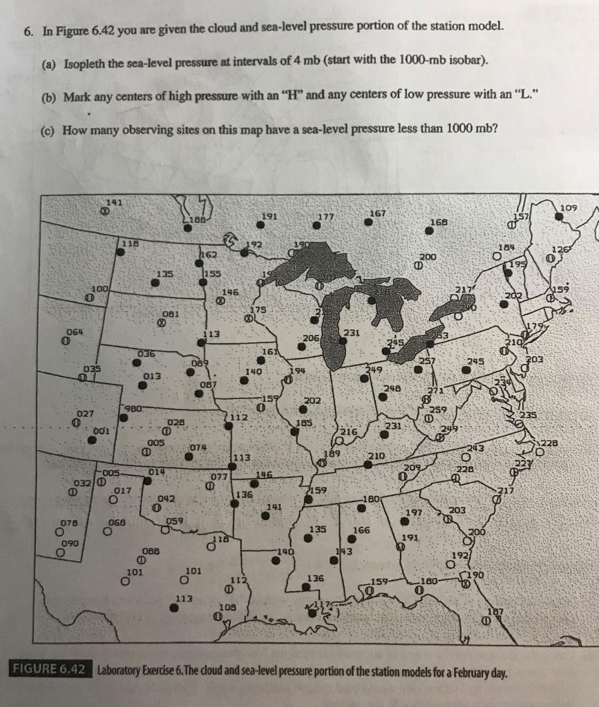 Solved 6. In Figure 6.42 you are given the cloud and | Chegg.com