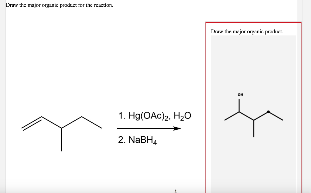 Solved Draw the major organic product for the reaction. Draw(03)