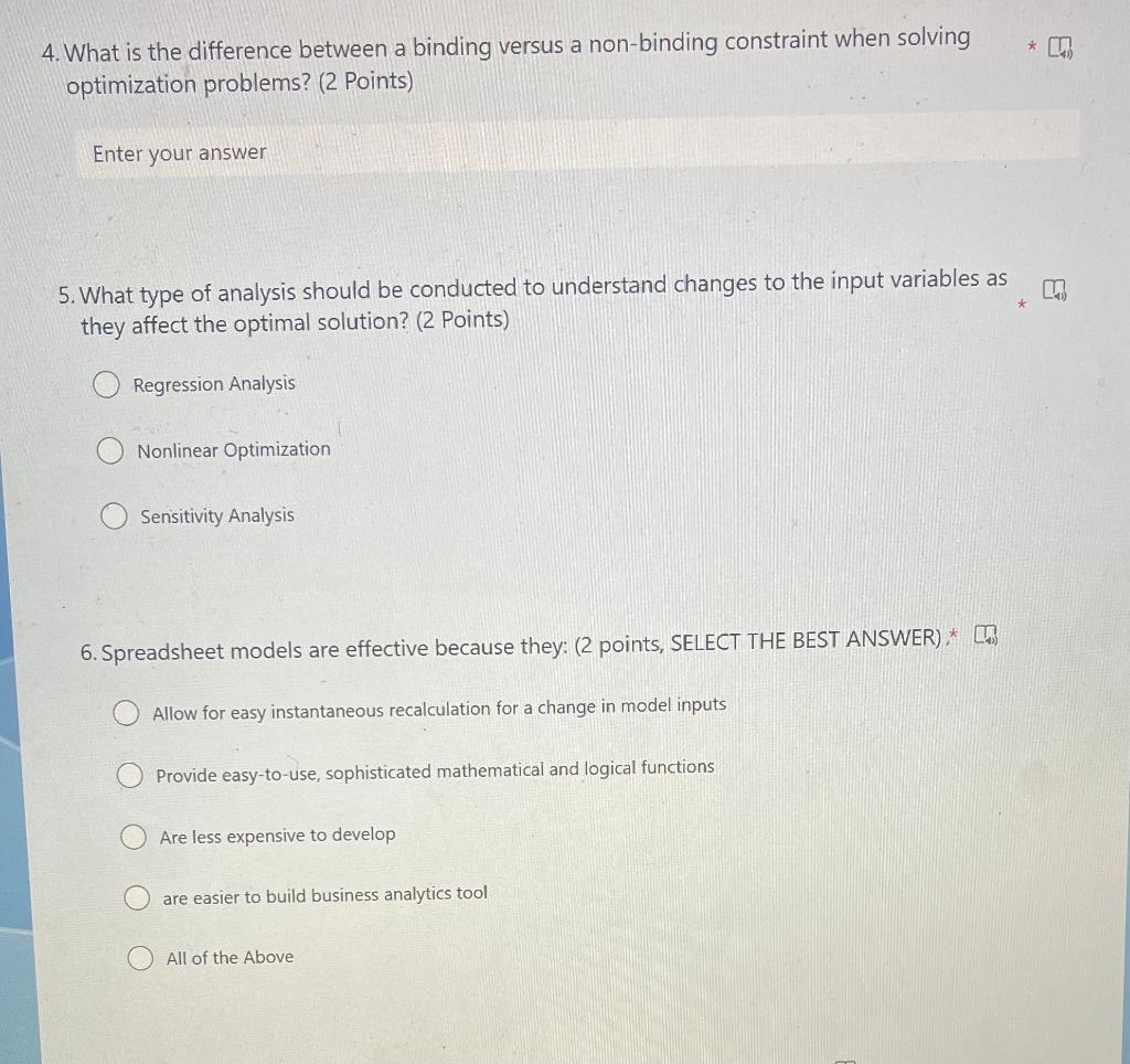 Solved 4. What is the difference between a binding versus a