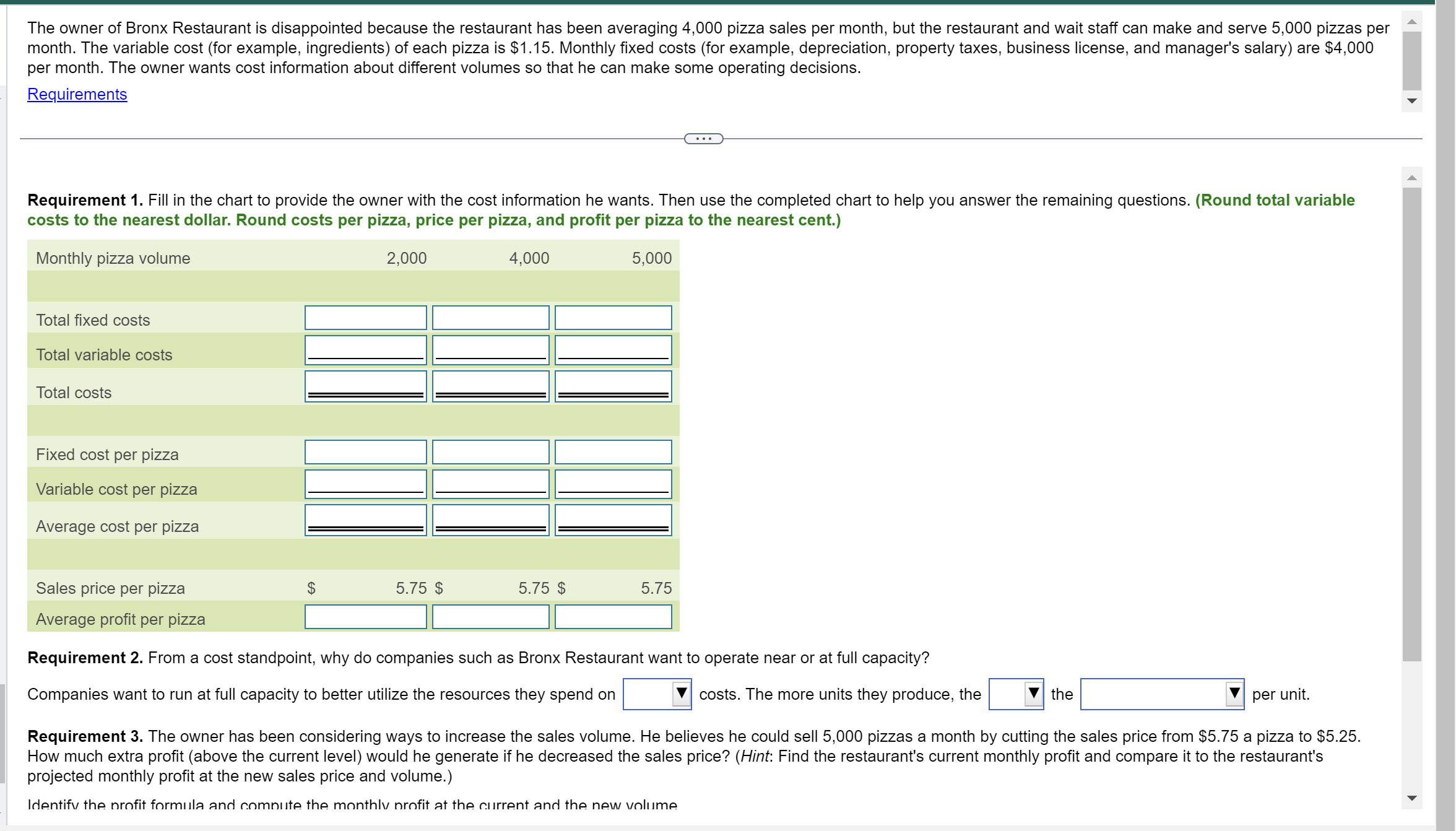 Solved The owner of Bronx Restaurant is disappointed because