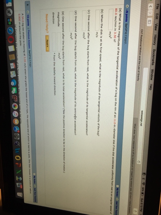 Solved What Is The Magnitude Of The Tangential Accelerati...