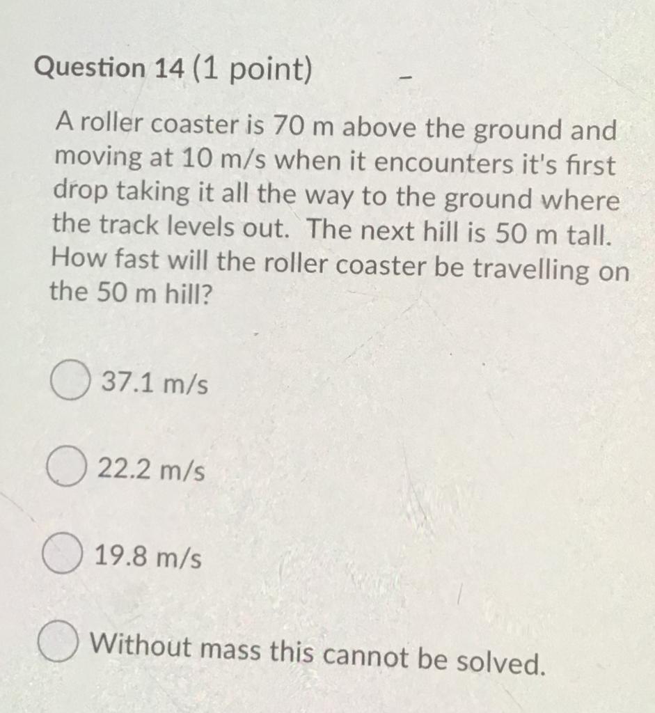 Quiz & Worksheet Roller Coaster Physics Study.com