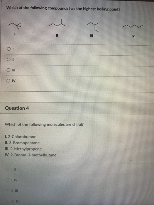 Solved Which Of The Following Compounds Has The Highest B...