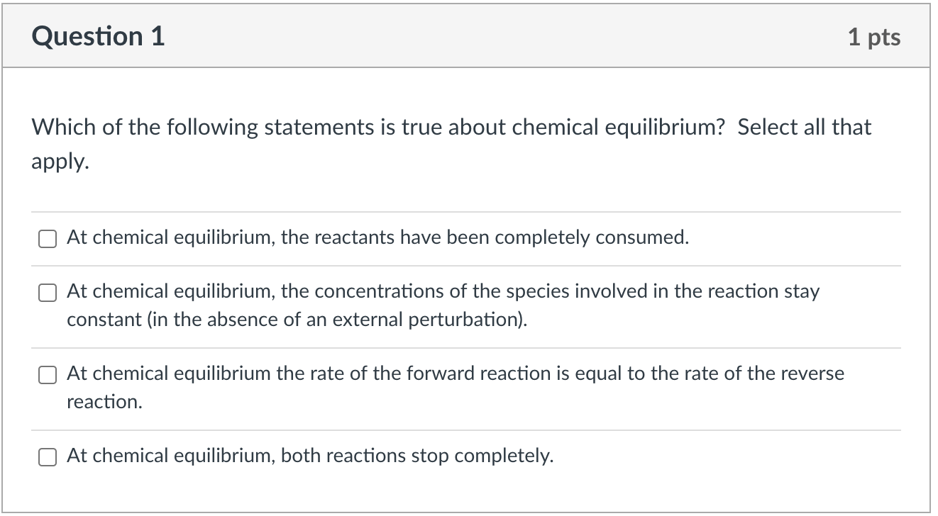 Solved Question 1 1 pts Which of the following statements is