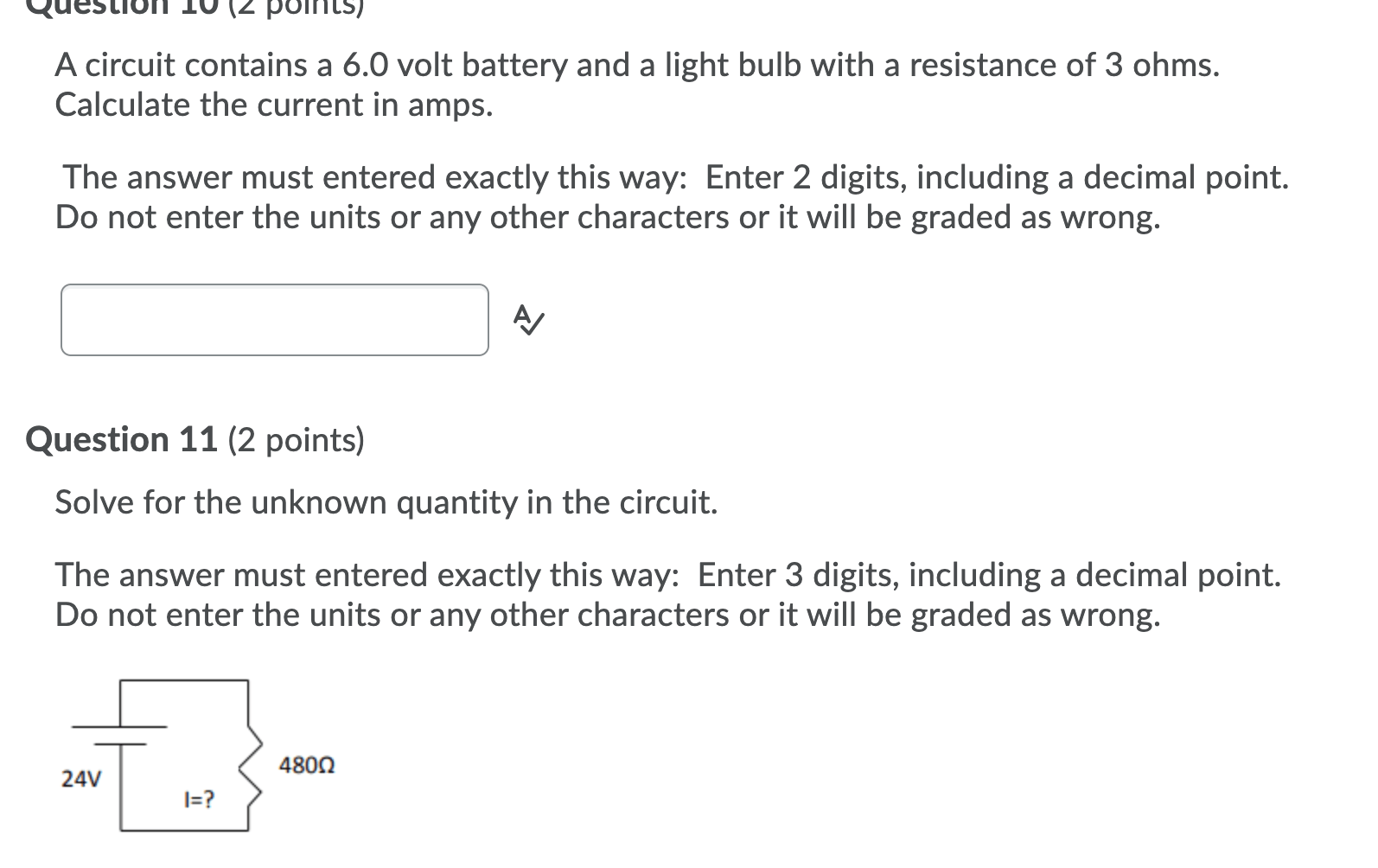 Solved Question 8 (2 points) A clock draws 0.5 A of current