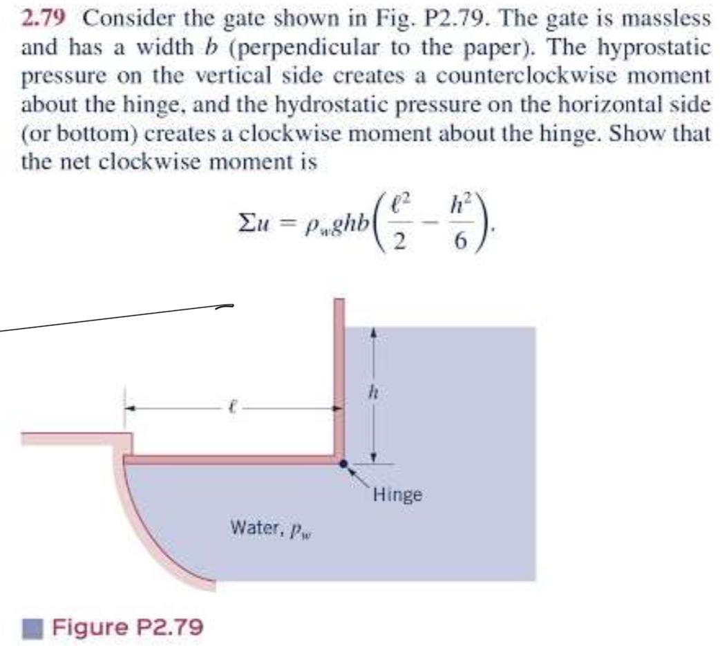 Solved 2.79 Consider the gate shown in Fig. P2.79. The gate