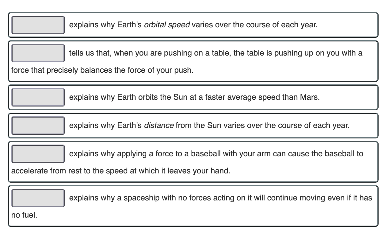 Solved An object moves at constant velocity if there is no