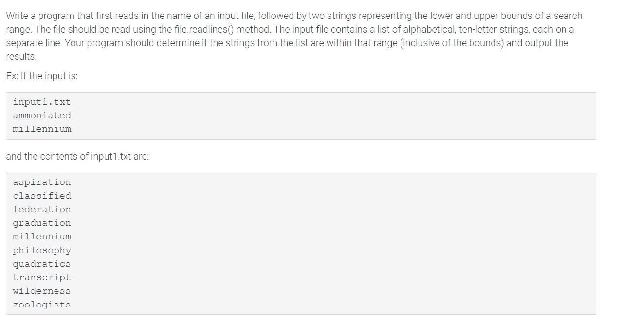 Solved Write a program that first reads in the name of an