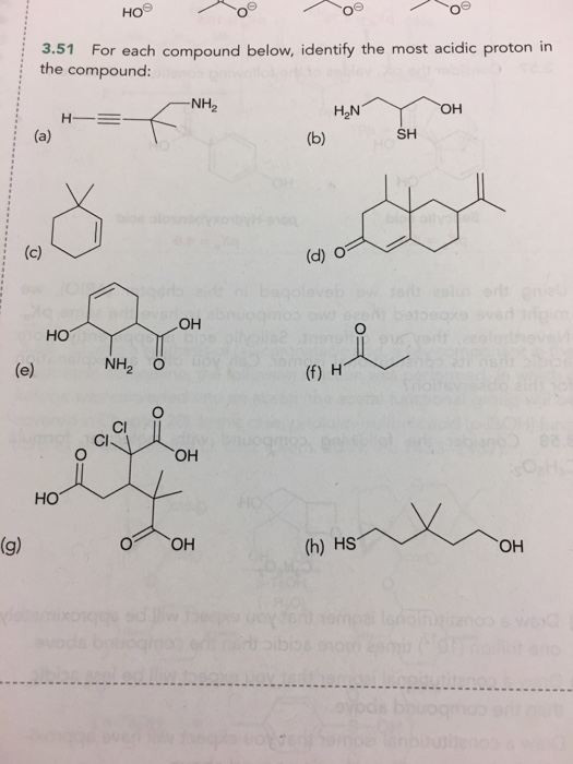 Solved For Each Compound Below, Identify The Most Acidic