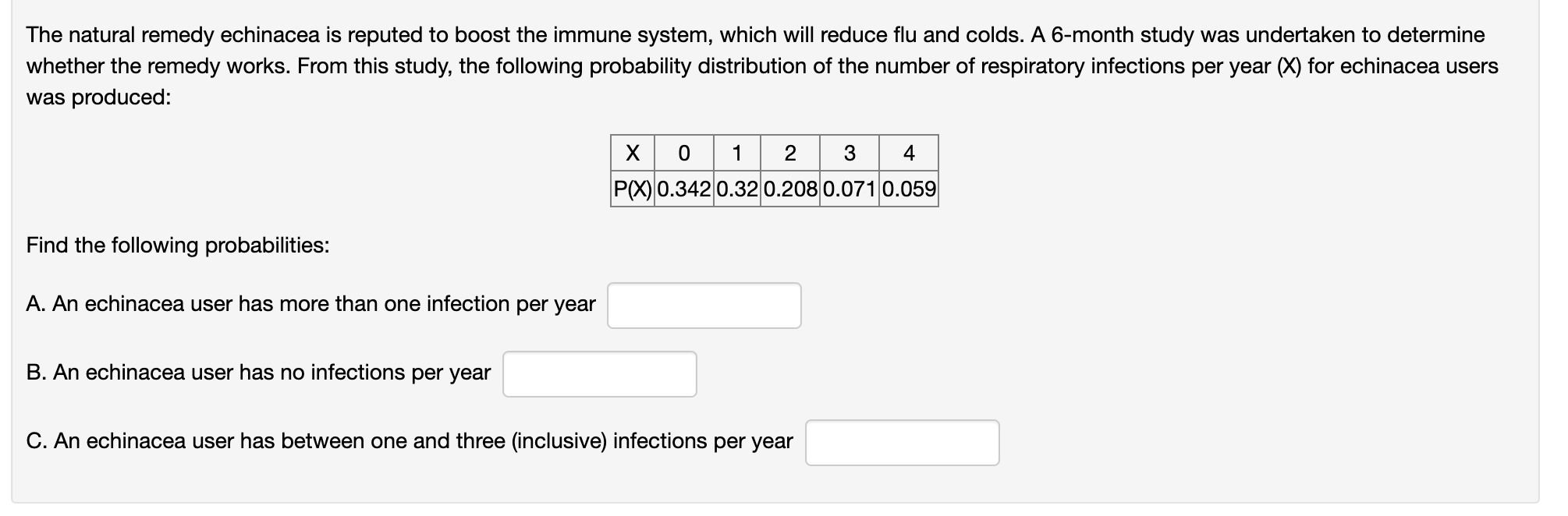 Solved The natural remedy echinacea is reputed to boost the