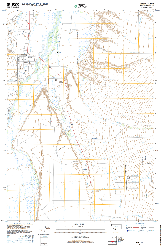 Solved Q4 Map Of Cedar Creek Alluvial Fan, Montana Re...