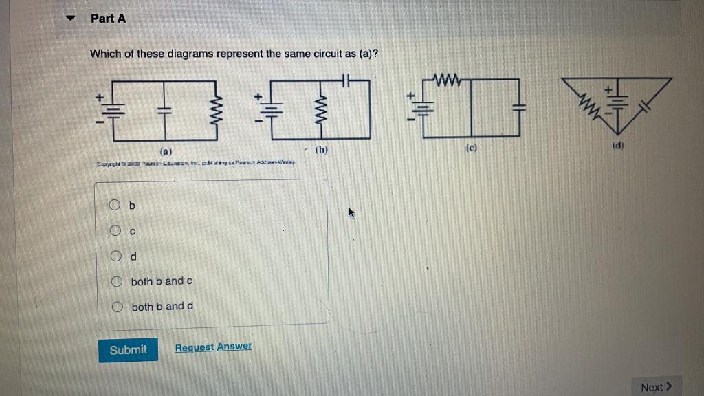 Solved Part A Which of these diagrams represent the same | Chegg.com