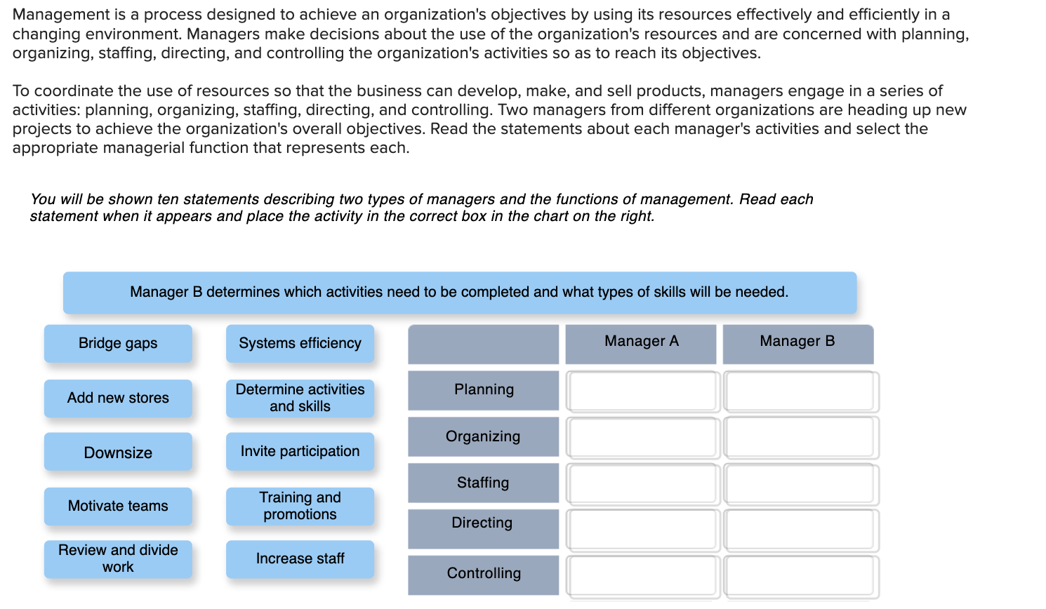 Solved Management is a process designed to achieve an