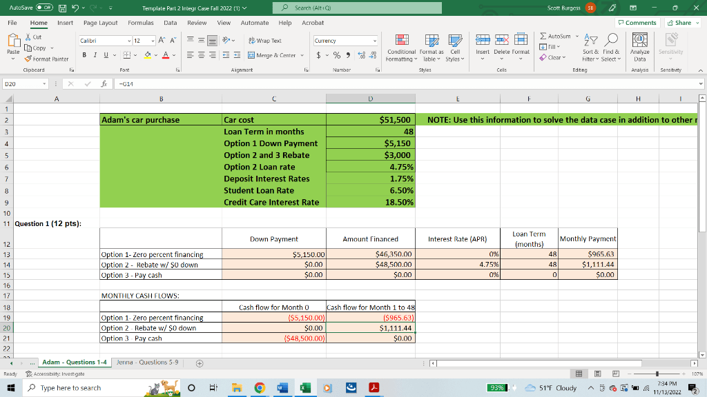 Adam has just graduated, and has a good job at a