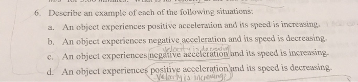 Solved Describe An Example Of Each Of The Following Situa...