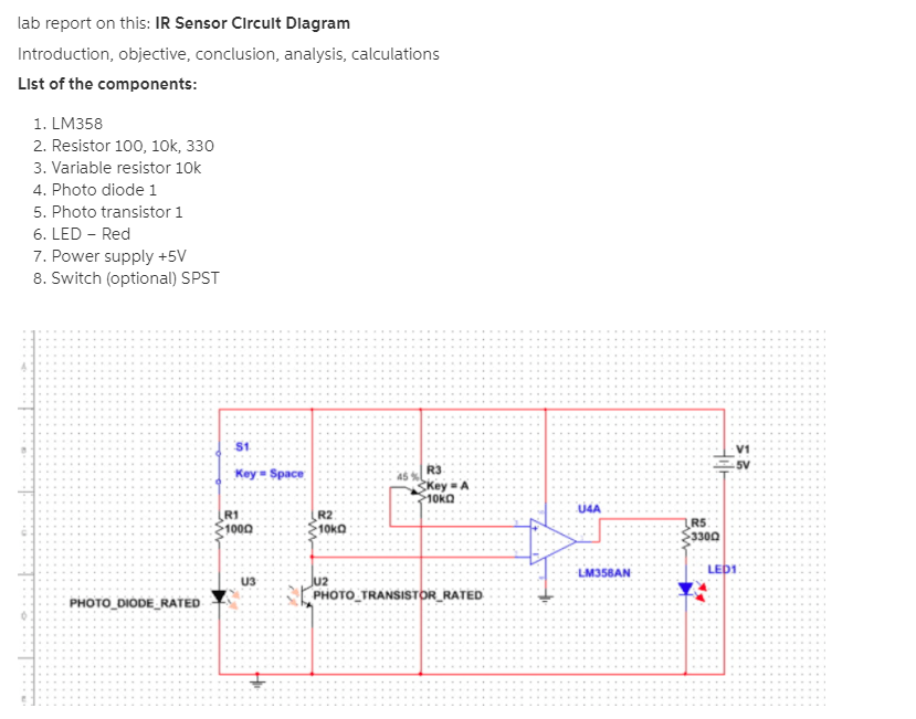 Ir Sensor Circuit Diagram Description - Circuit Diagram