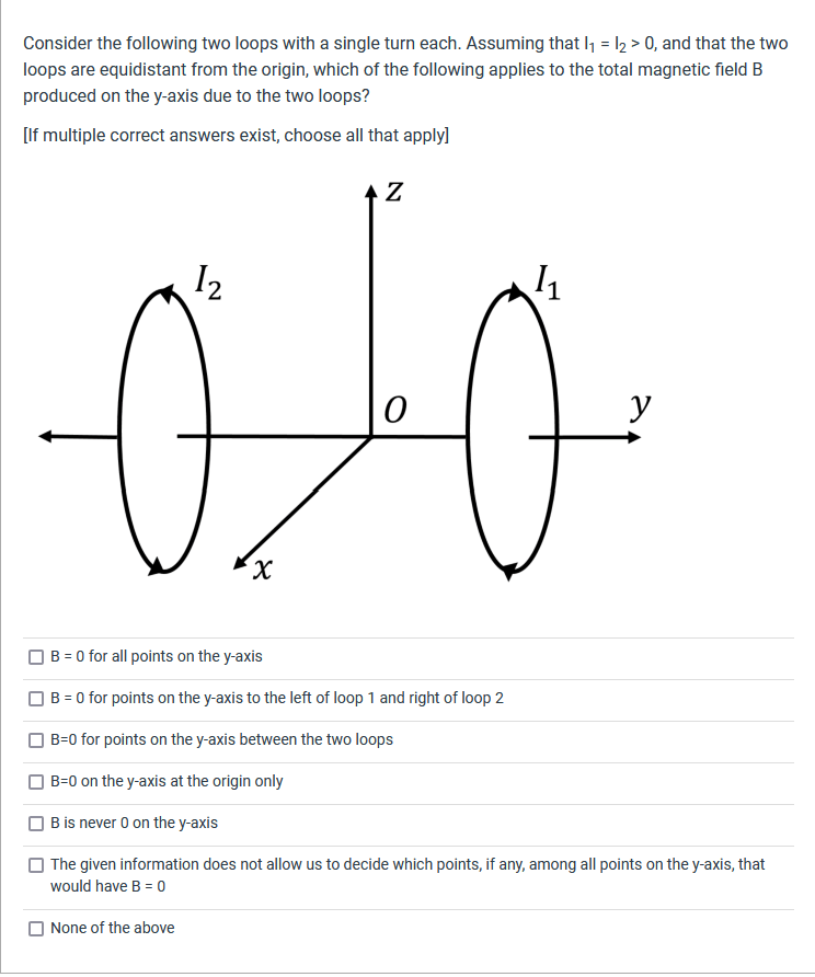Solved Consider the following two loops with a single turn