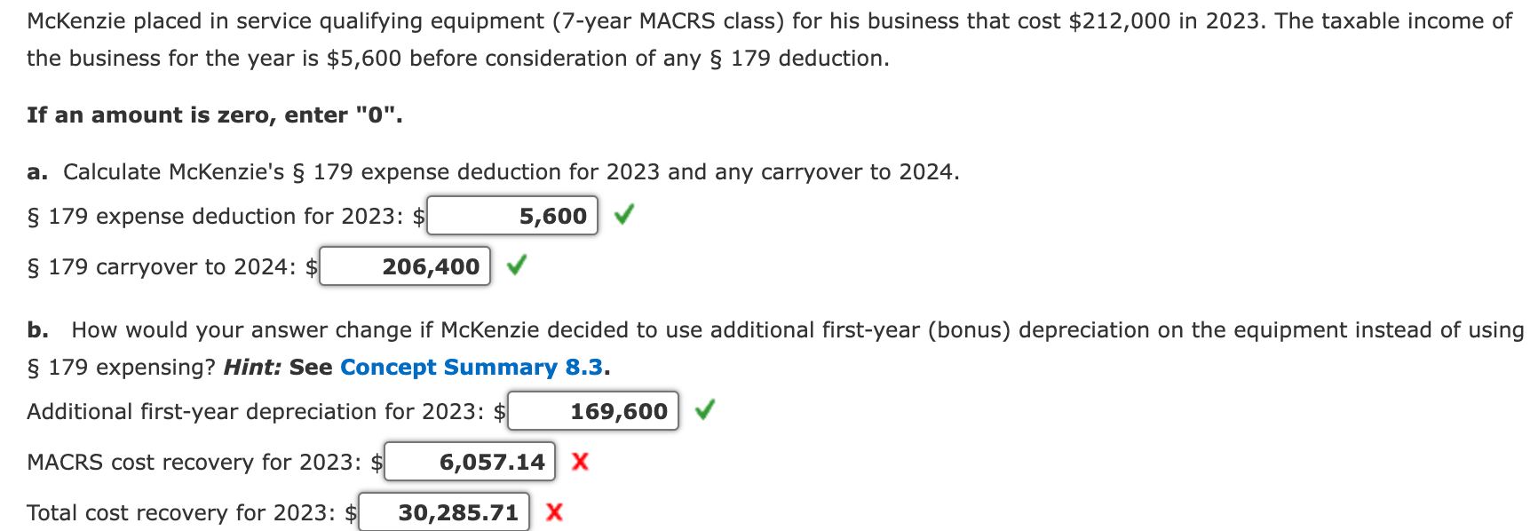 Solved McKenzie placed in service qualifying equipment