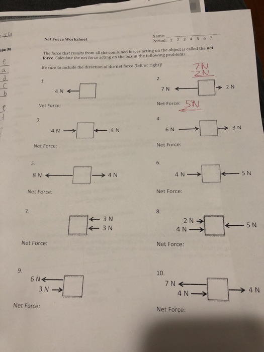 Force Diagram Worksheet Free Download Gambr.co