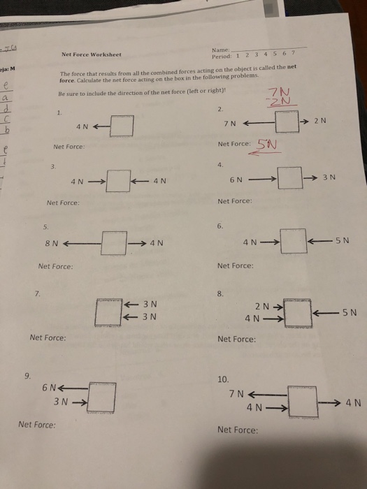 Force Worksheet Answer Key Free Download Qstion.co