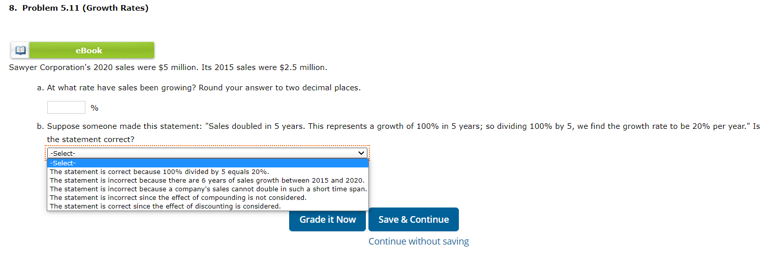 Solved Sawyer Corporation's 2020 sales were 5 million. Its