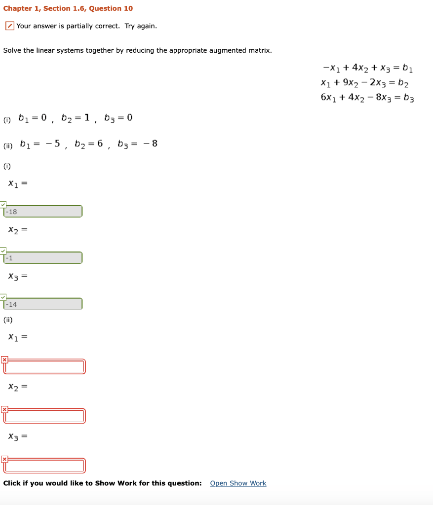 Solved Chapter 1, Section 1.6, Question 10 Your answer is | Chegg.com