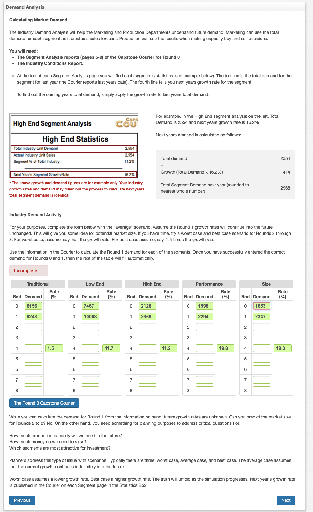 Solved Calculating Market Demand The Industry Demand